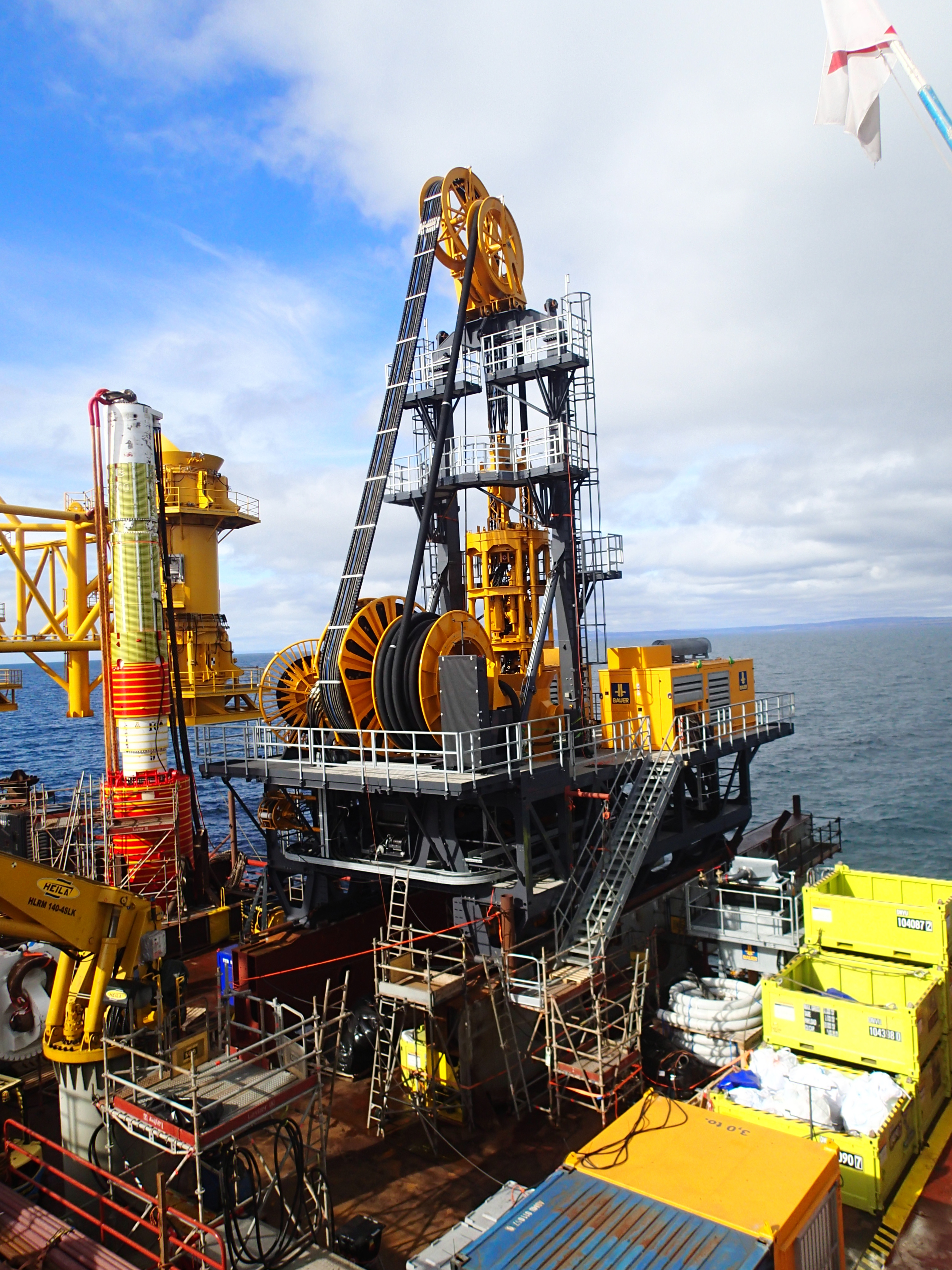 Dive Drill of the Beatrice Offshore Windfarm from Bauer Offshore Technologies