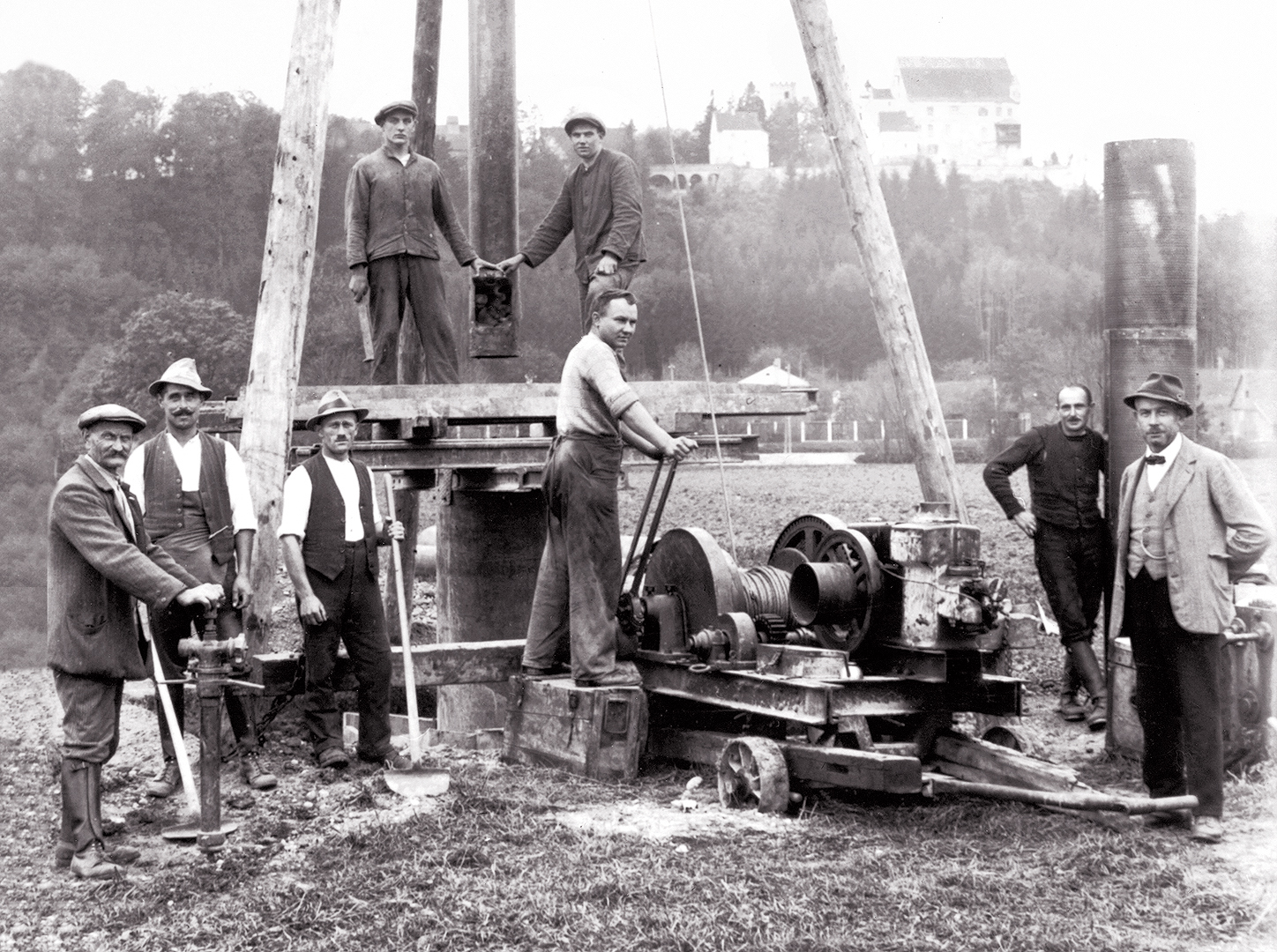 Well drilling in Schrobenhausen, Bauer Spezialtiefbau
