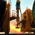 Offshore foundation in Saint-Brieuc of Bauer Offshore Technologies