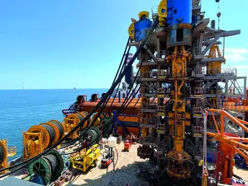 Subsea drilling in Saint-Brieuc of Bauer Offshore Technologies